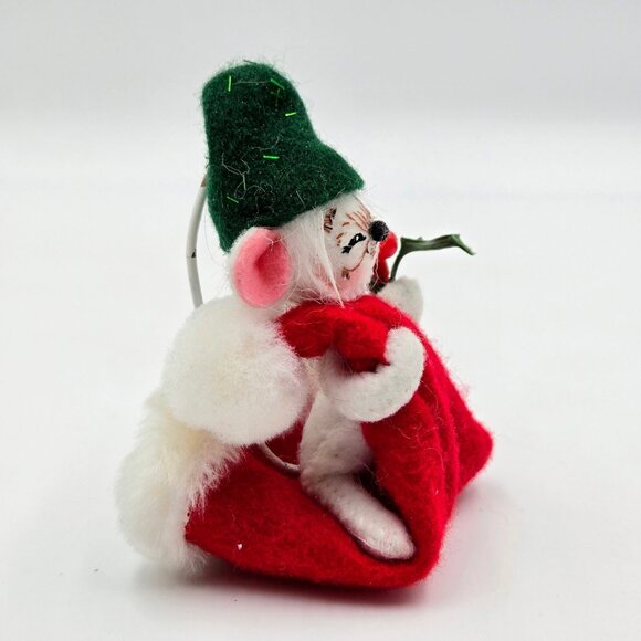 Annalee Christmas Mouse Ornament Santa Stocking Cap Hat 2007 Read - Picture 10 of 11